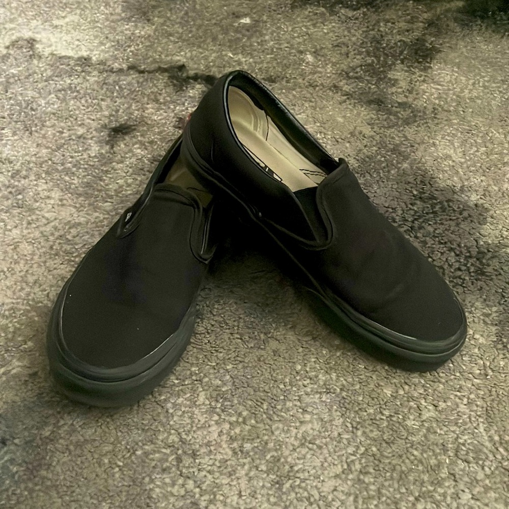 Vans Black Slip-Ons